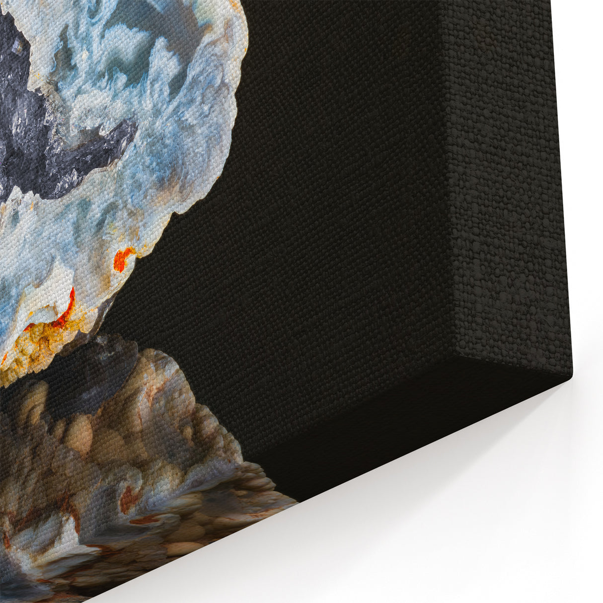 Natural Elements Wall Art: Nature Closeups Canvas Print - Geode Crystal