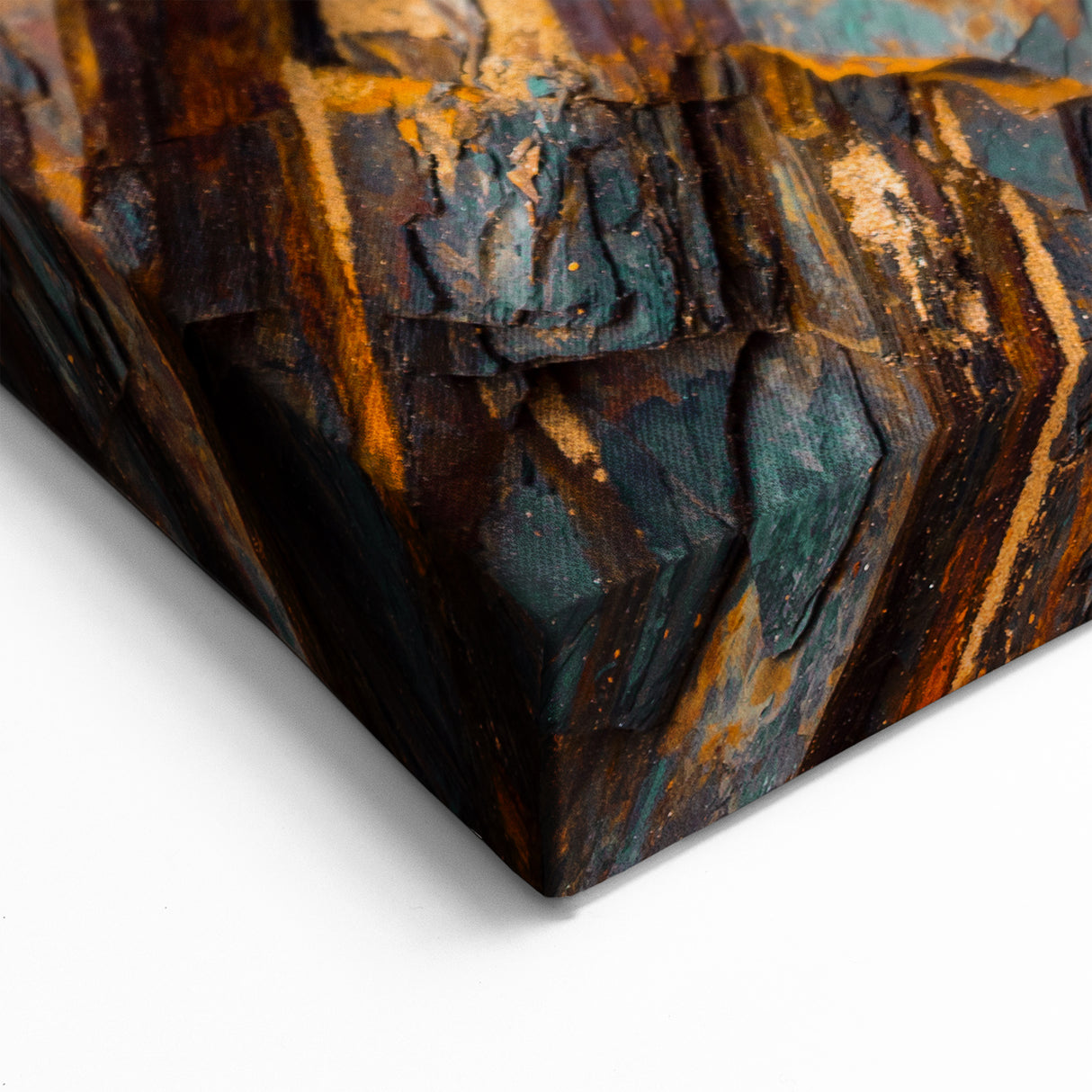 Natural Elements Wall Art: Nature Closeups Canvas Print - Layered Stone Texture