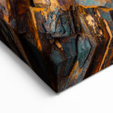 Natural Elements Wall Art: Nature Closeups Canvas Print - Layered Stone Texture