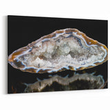 Natural Elements Wall Art: Nature Closeups Canvas Print - Geode Crystal Slice