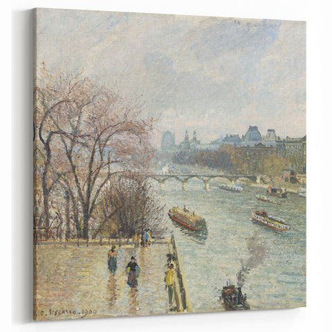 Camille Pissarro Art - Quai du Louvre 1900 | French Landscape Wall Art