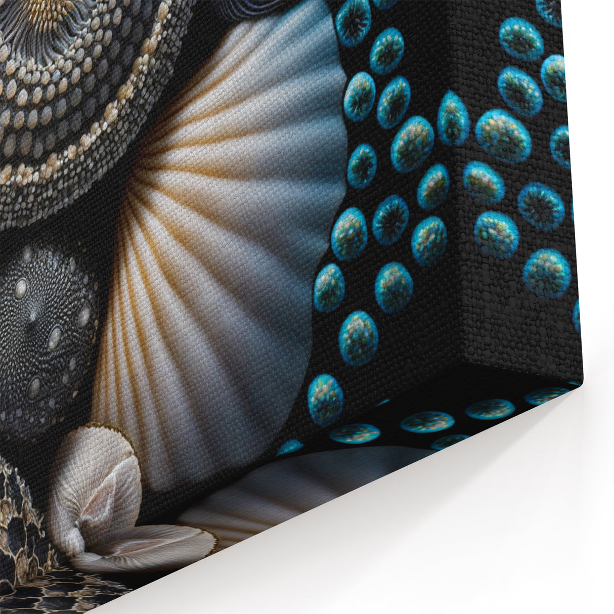 Natural Elements Wall Art | Seashell Collection Close-Up Canvas Print