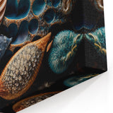 Natural Elements Wall Art | Marine Life Textures Close-Up Canvas Print