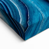 Natural Elements Wall Art | Blue Geode Close-Up Canvas Print