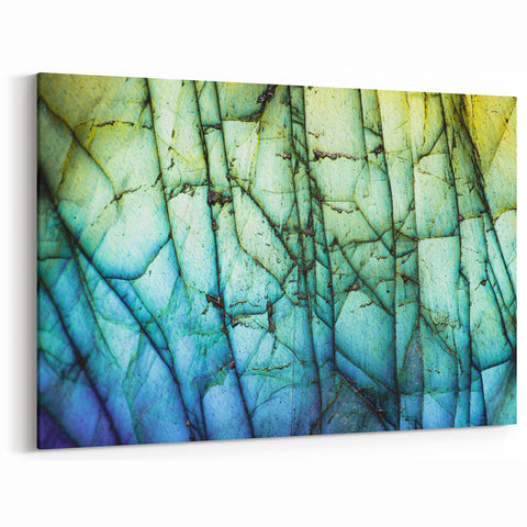 Natural Elements Wall Art | Vibrant Mineral Close-Up Canvas Print