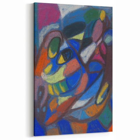 Adolf Hölzel Art: Bold Avant-Garde Abstract Print with Vibrant Hues