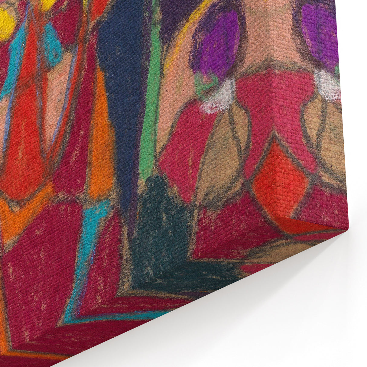 Adolf Hölzel Art: Bold Abstract Avant-Garde Print in Dynamic Colors