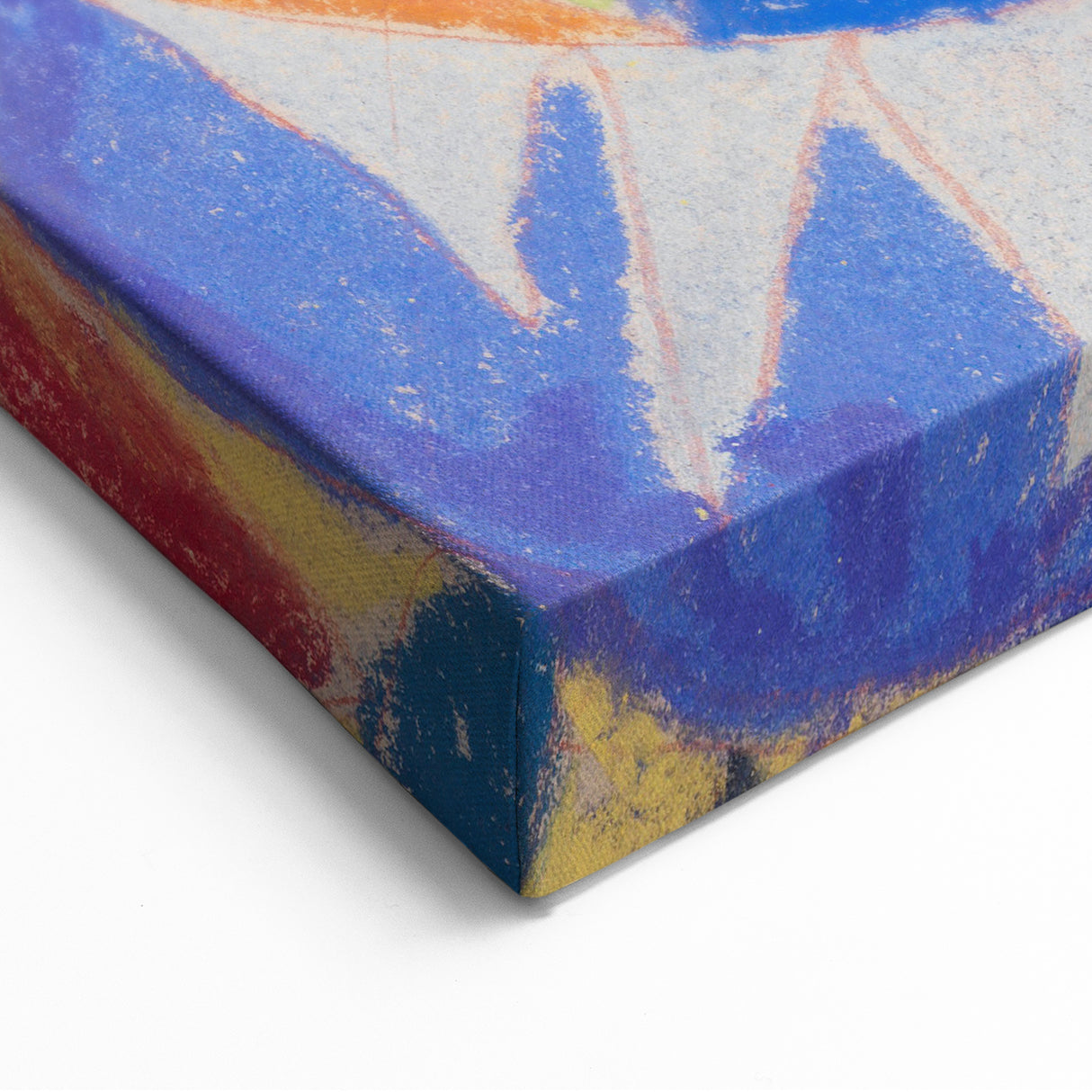 Adolf Hölzel Art: Vivid Avant-Garde Abstract Print in Bold Geometric Design