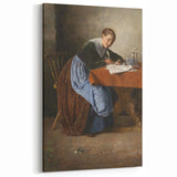 Adolf Hölzel Art: Timeless Realist Portrait of a Woman Writing