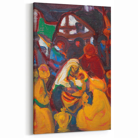Adolf Hölzel Art: Expressive Avant-Garde Abstract Religious Scene Print