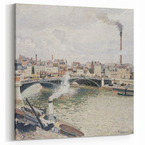Camille Pissarro Art - Pont Boieldieu at Rouen 1896 | Pissarro Wall Art