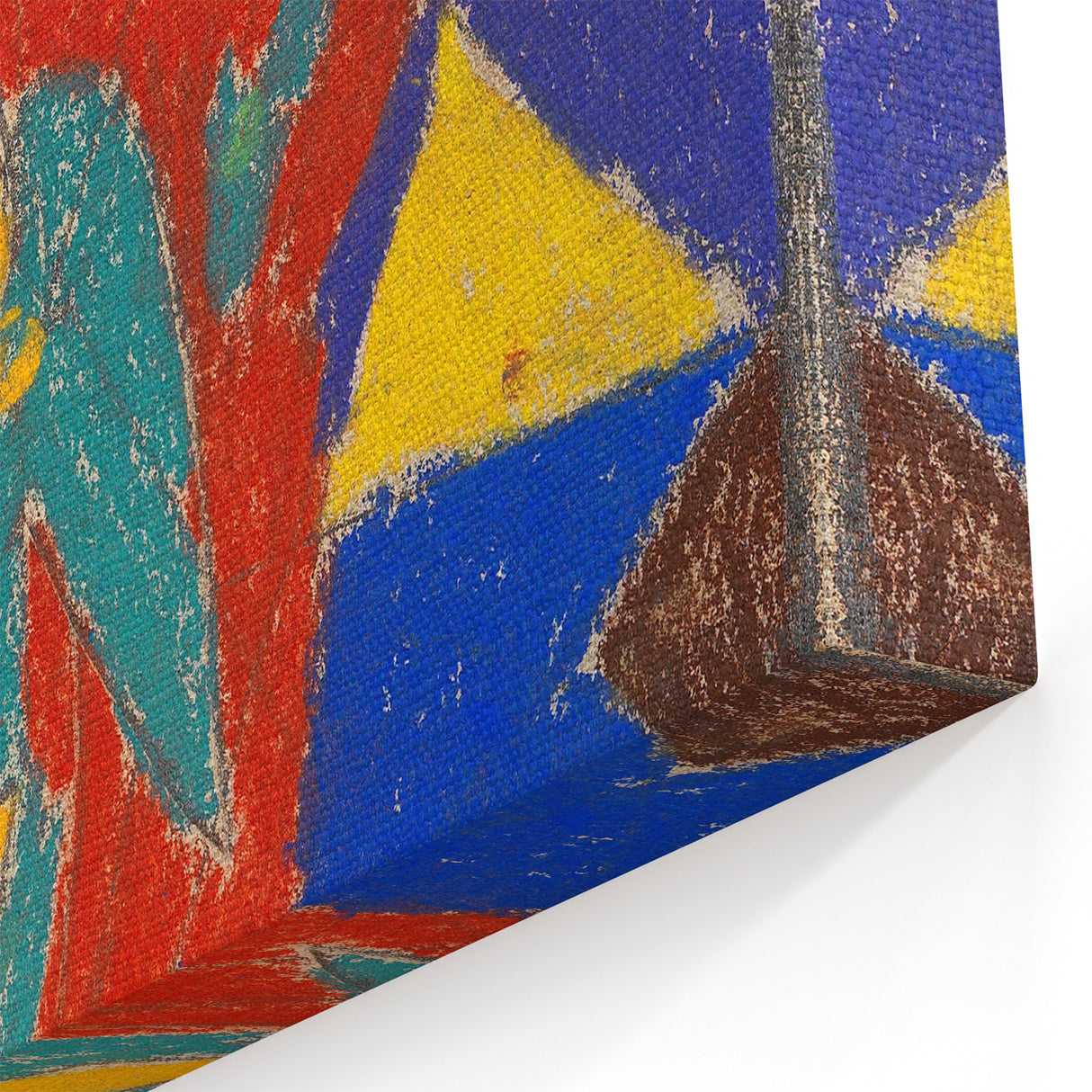 Adolf Hölzel Art: Bold Geometric Avant-Garde Abstract Print in Vibrant Colors