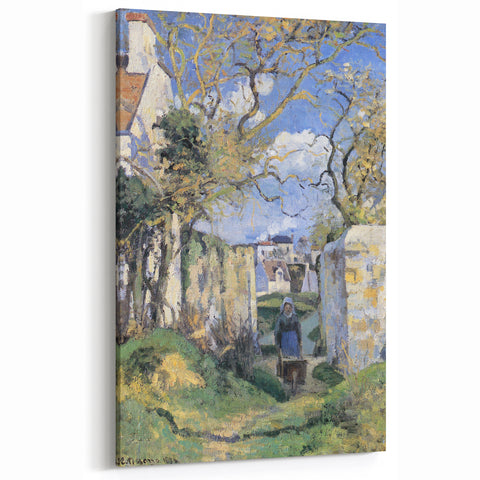 Camille Pissarro Art - Village Pathway 1872 | Pissarro French Landscape