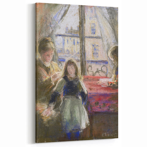 Camille Pissarro Art - Mother and Child by the Window | Pissarro Canvas
