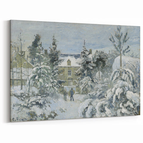 Camille Pissarro Art - Winter Scene with Snow | Pissarro Impressionist Print