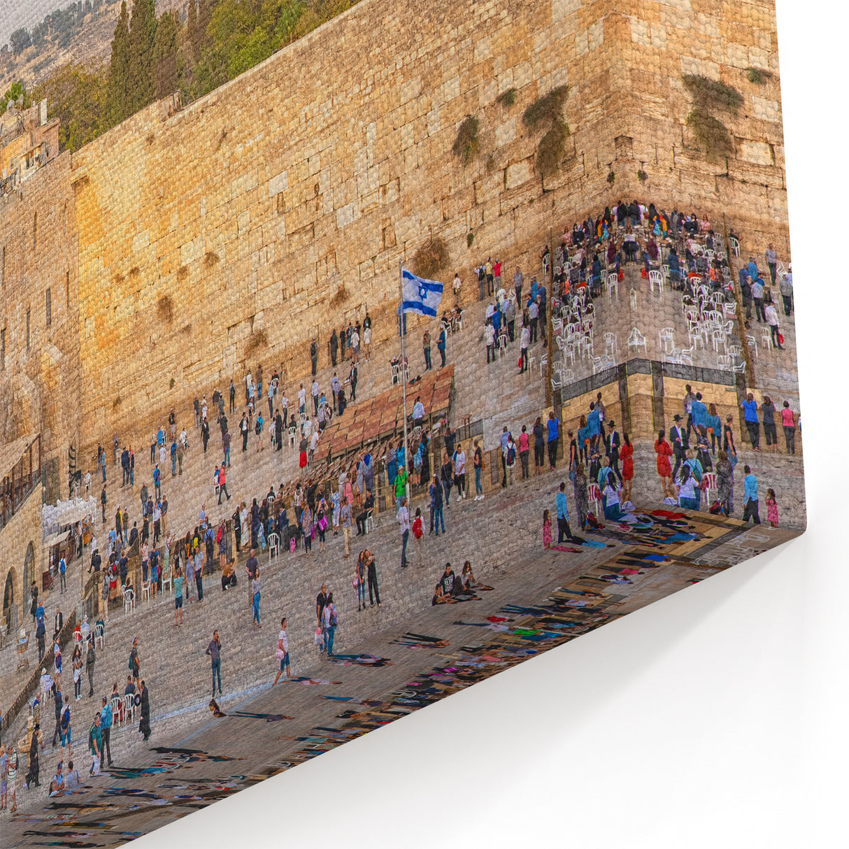 Jerusalem Skyline Print - Western Wall Dome Cityscape Photography Decor