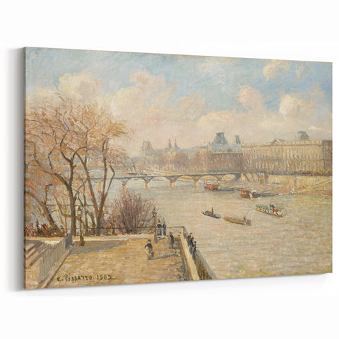Camille Pissarro Art - Paris Riverside 1902 | French Impressionist Print