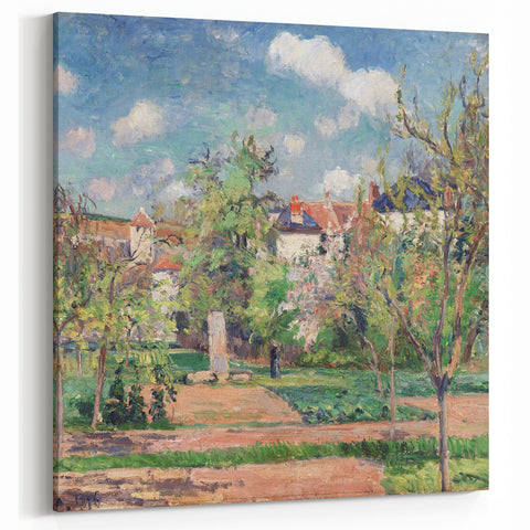 Camille Pissarro Art - Spring Garden Scene | Pissarro Impressionist Print