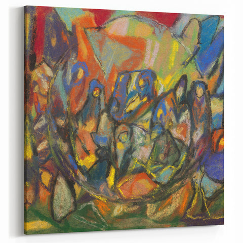Adolf Hölzel Art - Abstract Expressionist Wall Art from Avant-Garde Collection