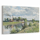 Camille Pissarro Art - Riverside Industry Scene | Pissarro Canvas Print