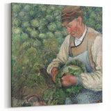 Camille Pissarro Art - The Gardener | Pissarro Impressionist Canvas Print