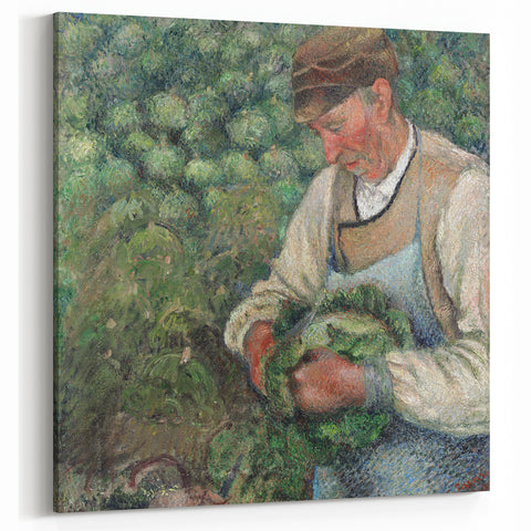 Camille Pissarro Art - The Gardener | Pissarro Impressionist Canvas Print