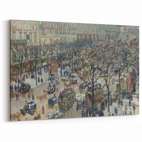 Camille Pissarro Art - Parisian Street Scene | Impressionist Wall Art