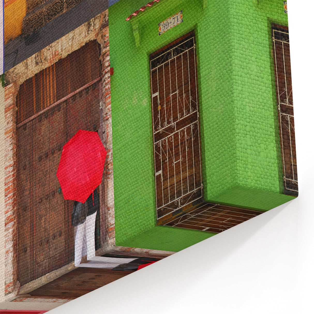 Colombia Wall Art - Vibrant Colombian Scenery Doors South America Decor