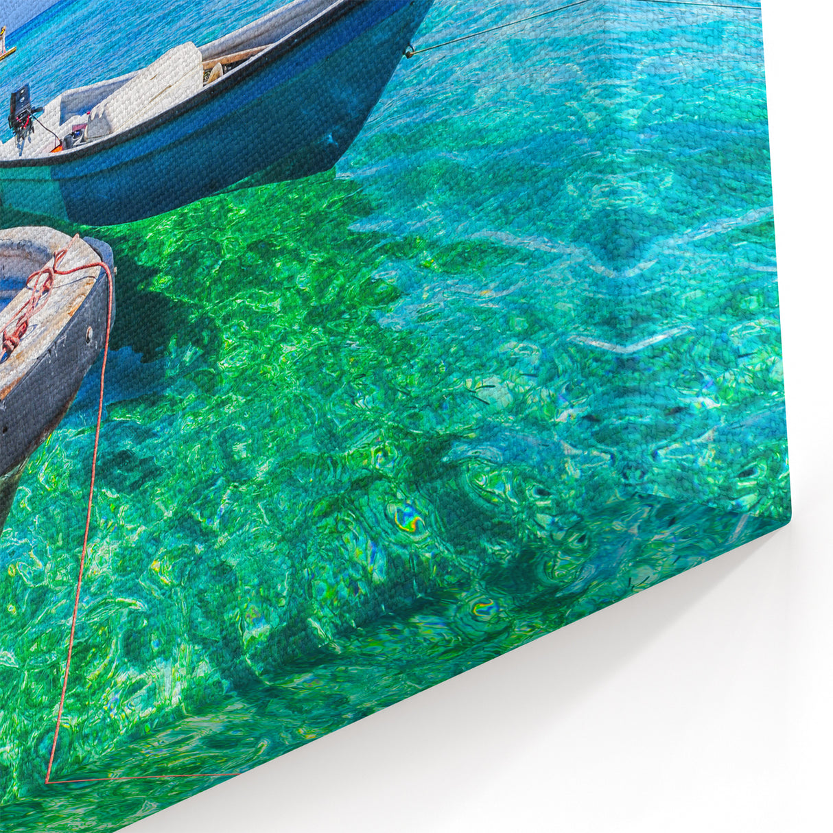 Serene Caribbean Coast Boats South America Decor - Colombia Wall Art