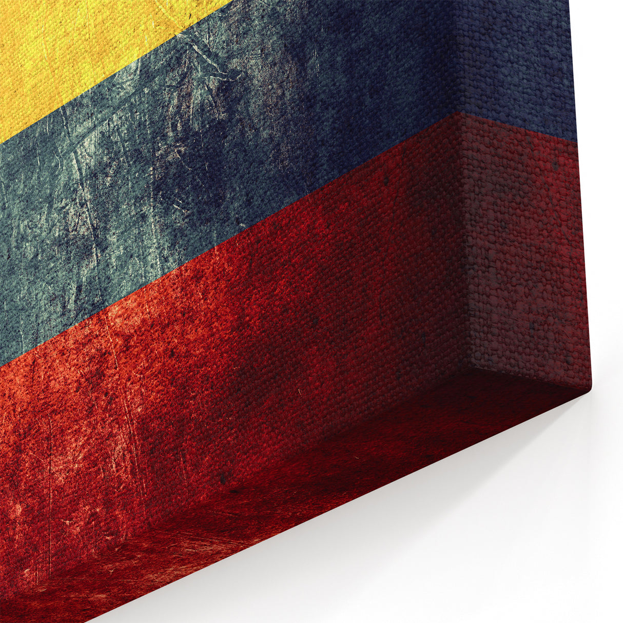 Colombia Photography Art - Rustic Colombian Flag South America Decor