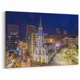Bogotá Cityscape Wall Art - Night View of Colombia South America Decor