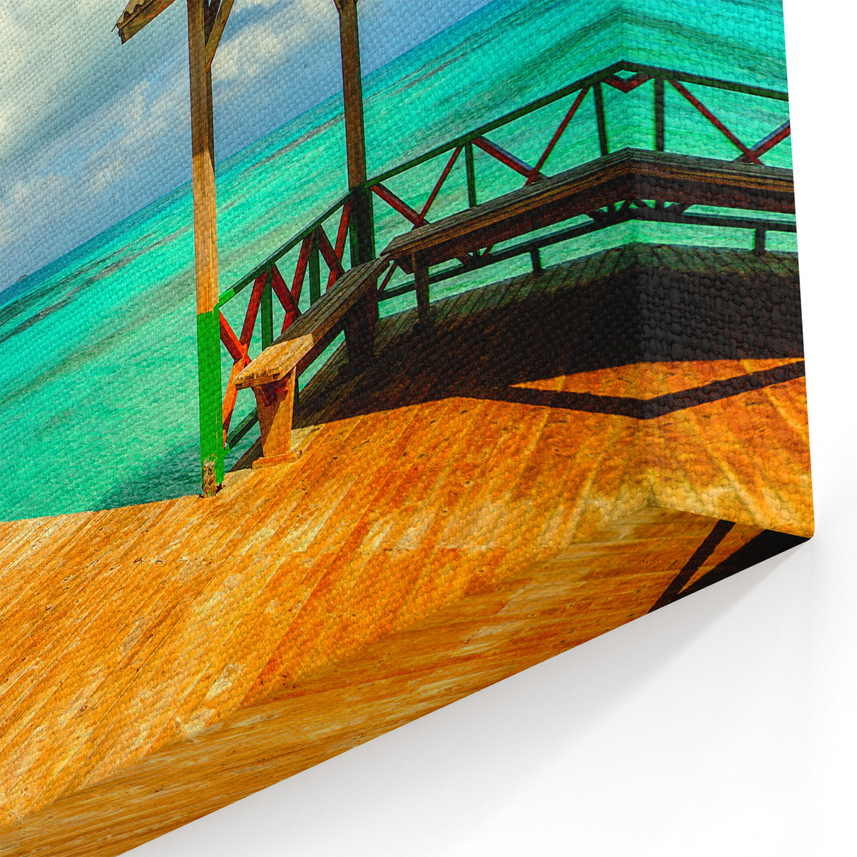 Coastal Paradise Framed South America Scenic Print - Colombia Wall Art