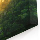 Colombia Sunset Wall Art - Amazon Rainforest Aerial Photography Print