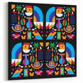 Colombian Folk Art - Vibrant Abstract Culture Symbols South America Decor