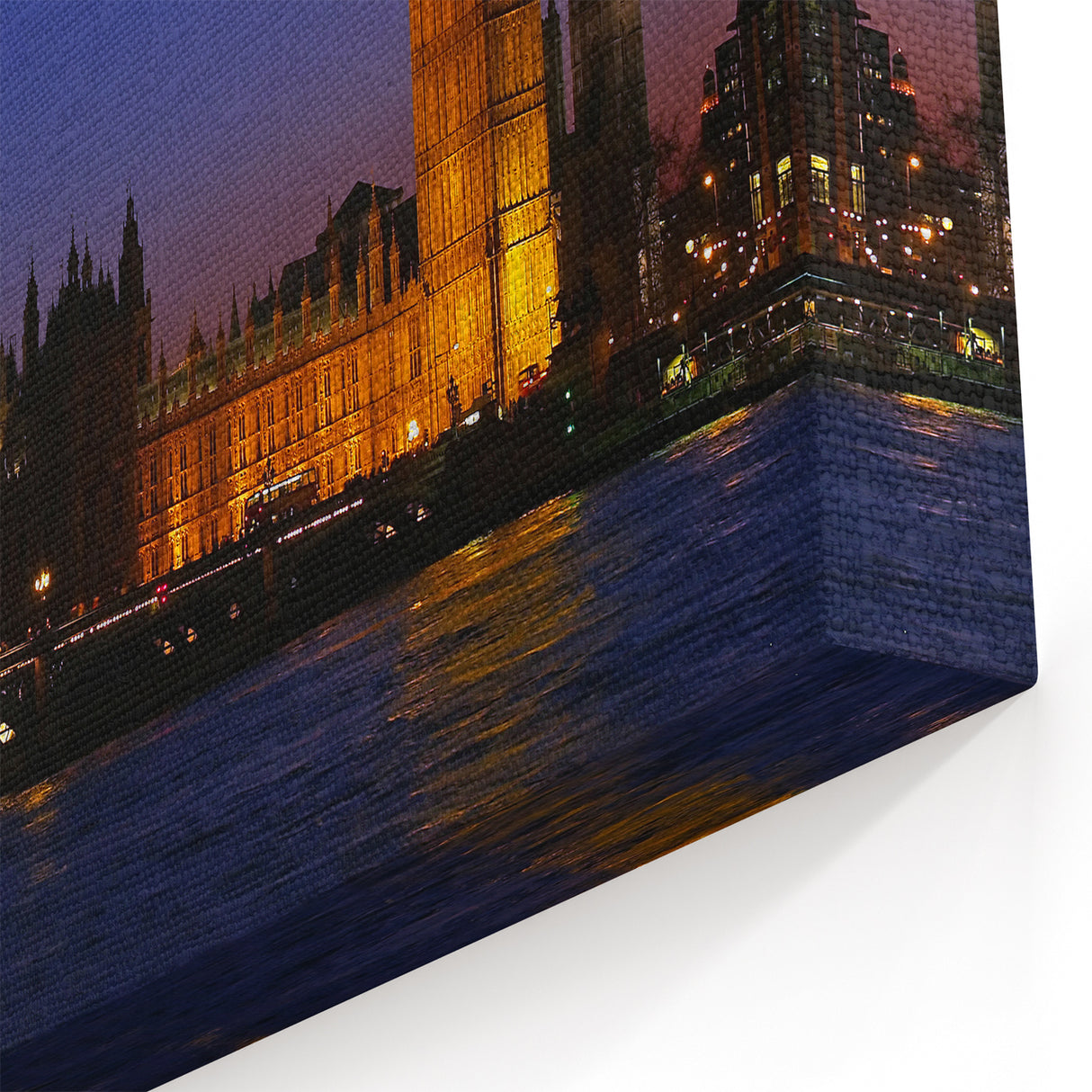 Big Ben Wall Art - Iconic London Landmark Full Moon Canvas Prints