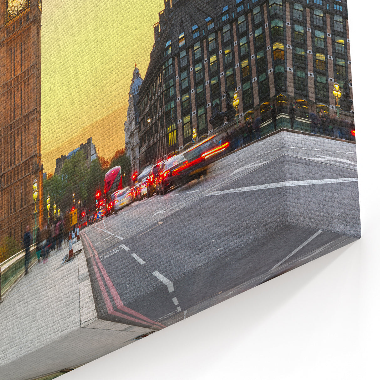 Big Ben Canvas Prints - Westminster Clock Tower Art with Evening Glow