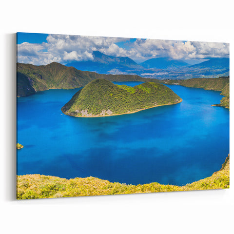 Cuicocha Crater Lake Ecuadorian Scenery Art - Ecuador Landscape Prints