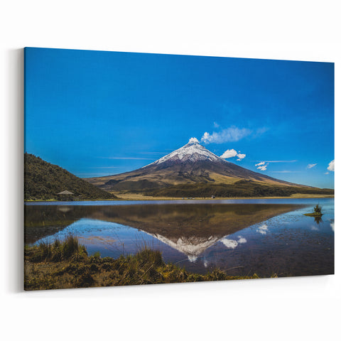 Ecuador Photography Prints - Cotopaxi Volcano Reflection Scenic Art