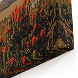 Ecuador Wall Art - Cotopaxi Volcano with Wildflowers Scenic Print