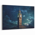 Big Ben Canvas Prints - Westminster Clock Tower Under Starry Night Sky