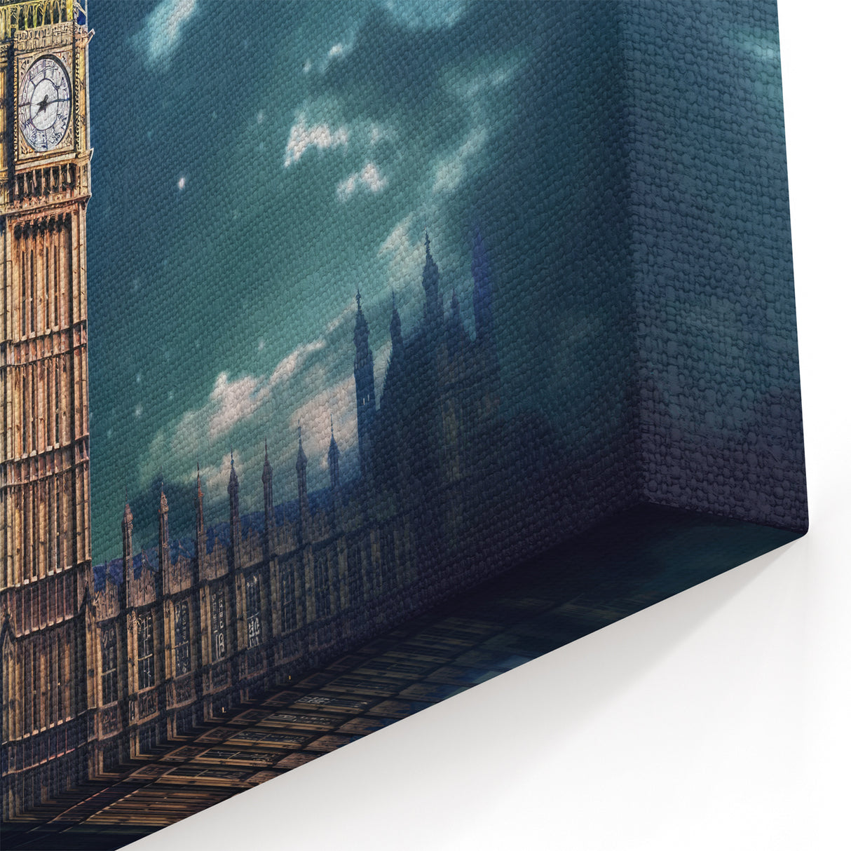 Big Ben Canvas Prints - Westminster Clock Tower Under Starry Night Sky