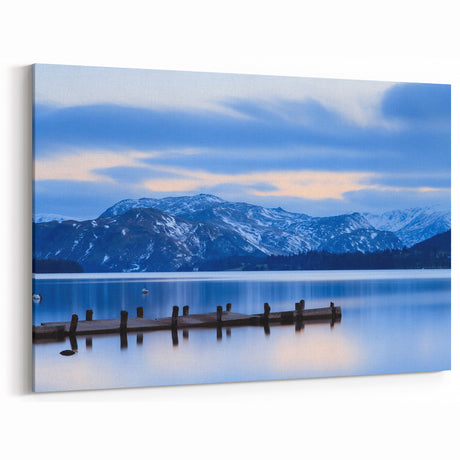 Cumbria Landscape Art - Snowy Lake District Scenery