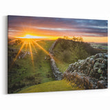 Cumbria Landscape Art - Sunrise Over Ancient Wall