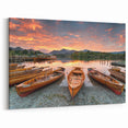 Lake District Art - Boats at Sunset in Cumbria