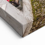 Cumbria Prints - Quaint Village Street with Flowers