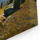 Cumbria Wall Art - Ancient Stone Circle in Snow-Capped Lake District