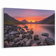 Cumbria Wall Art - Vibrant Sunset Over Wast Water in Lake District