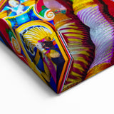 Colorful Ecuadorian Church Prints - Illuminated Nighttime Wall Art