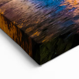 Ecuadorian Cityscape Prints - Nighttime Coastal View South American Art