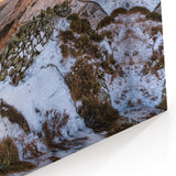 Cumbria Wall Art - Winter Sunset Over Hills in Lake District Scenery